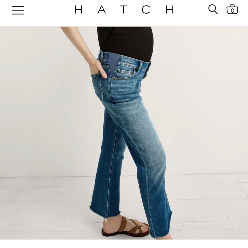 HATCH The Crop Maternity Jean size 27